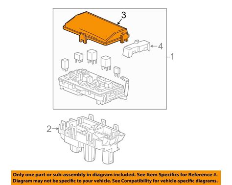 gm oem electrical-fuse relay box upper cover 2007 torrent|GM Oem Fuse Relay Box Upper for sale .